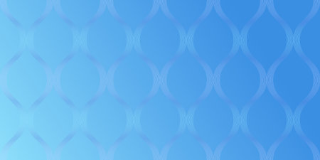 Blue abstract background with soft geometric circle shapes. Gradient design with repeated pattern and smooth texture. Copy Spaceの写真素材
