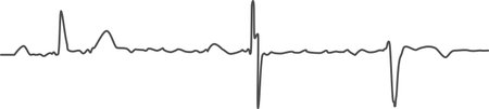 High-quality ECG trace showcases clear heartbeat pattern, ideal for medical, health, and...