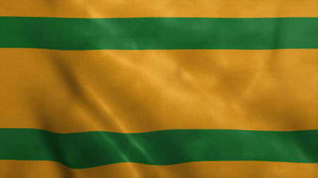 Naranjito flag, city of Puerto Rico. 3d illustration.の写真素材