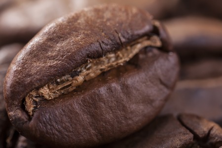 close up of brown coffee background selective focusの写真素材