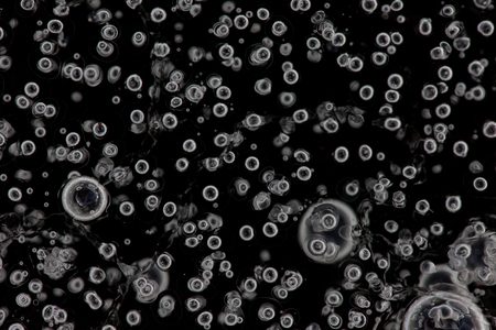 abstraction. bubbles inside fresh ice macro closeup