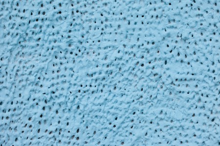 texture of blue painted plaster close upの写真素材