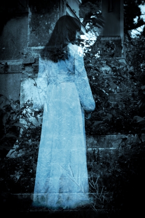 Mysterious woman s ghostの写真素材