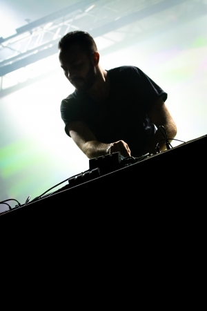 Music DJ at the partyの写真素材
