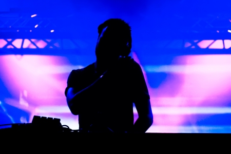 Music DJ at the partyの写真素材