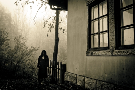 Horror Scary Womanの写真素材