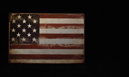 North American flag with some starsの写真素材