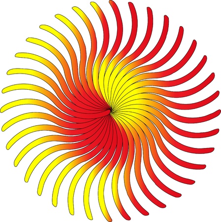 Colorful abstract background with colorful sunのイラスト素材