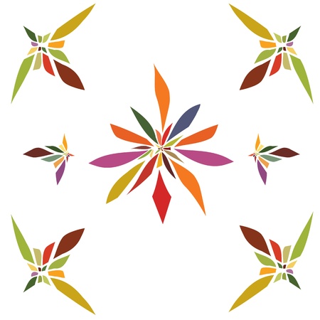 Trefoil flowers colorful is tender violetのイラスト素材