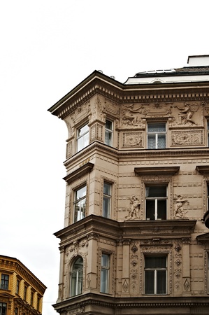 Fragments details  architecture of austrian Buildings, Vienna, Austria, Europeのeditorial素材