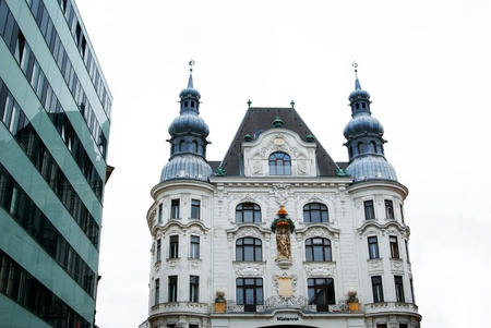 Fragments details  architecture of austrian Buildings, Vienna, Austria, Europeのeditorial素材