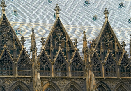 Vienna Cathedral St Stephan Stephansdom in Vienna Austriaのeditorial素材