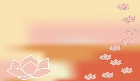 Rose petal flower  shell on pinkのイラスト素材