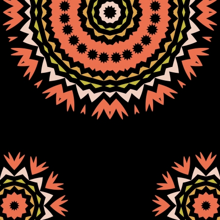 Lace floral colorful ethnic ornament kaleidoscopeのイラスト素材