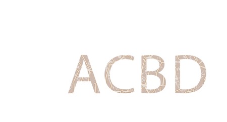 The letters of the alphabet painted in the style of ethnic