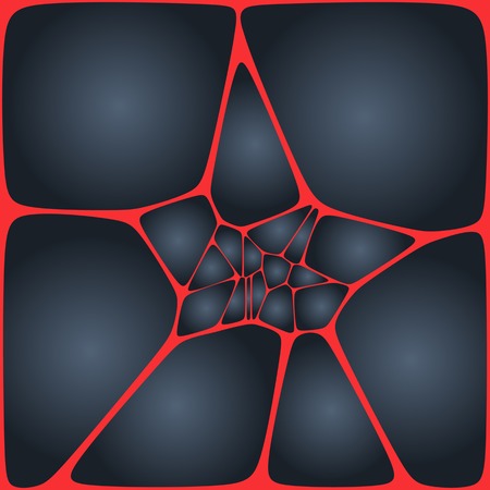 Abstract colorful red grey geometric hexagon pattern backgroundのイラスト素材