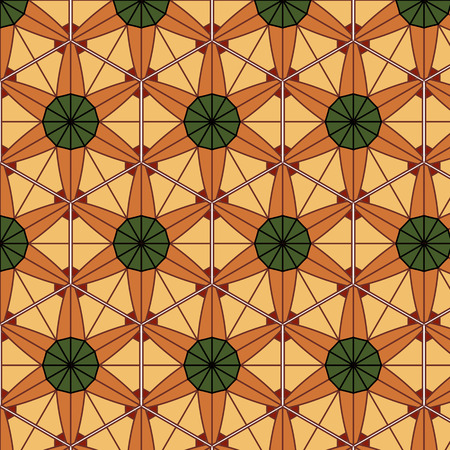 Abstract background ornament geometric vintage seamless patternのイラスト素材
