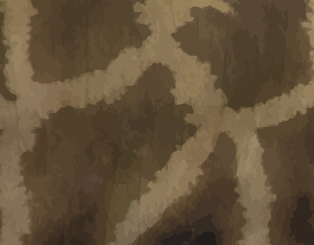 Abstract seamless Giraffe skin pattern in yellow and brownのイラスト素材