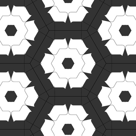 Primitive simple retro seamless pattern with lines and circles