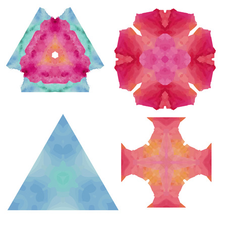 set of Joyful Sunny spring bright cheerful pattern with stars and flowersのイラスト素材