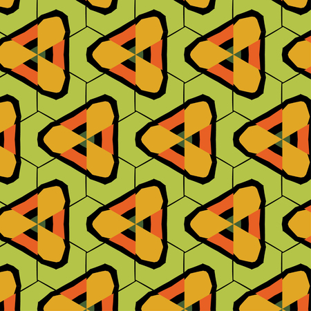 African vintage bright seamless texture with grunge effect