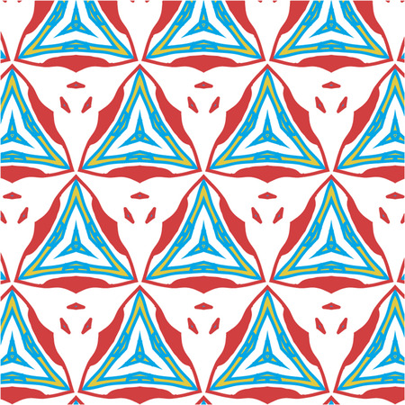 African vintage bright seamless texture with grunge effectのイラスト素材