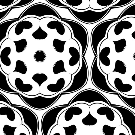 Primitive simple grey retro pattern with lines and circlesのイラスト素材