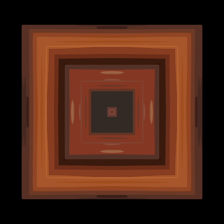 Ethnic brown ornament in the form of a geometric pattern of bambooのイラスト素材