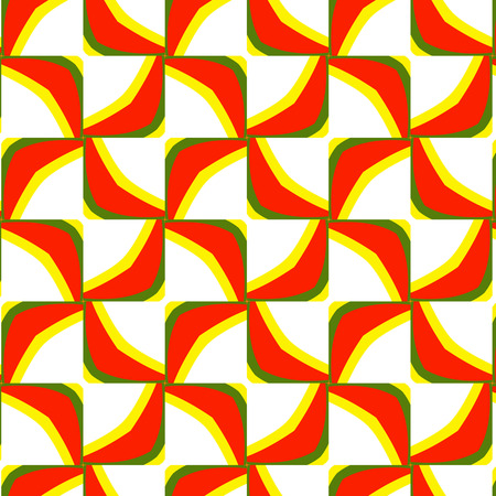 Festive bright orange and Sunny pattern. Vintage floral ornament.のイラスト素材