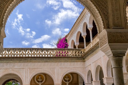 Historic buildings and monuments of Seville, Spain.の写真素材