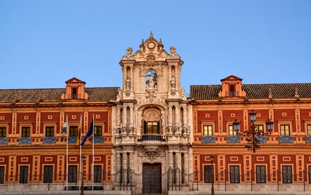 Historic buildings and monuments of Seville, Spain.の写真素材