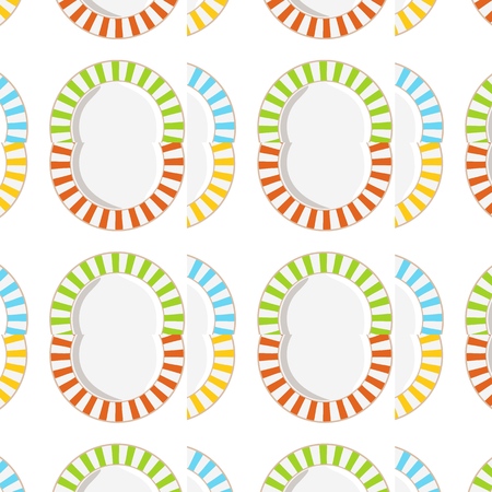 Abstract background pattern with pink and blue plates. Baby motifs patterns for play.のイラスト素材