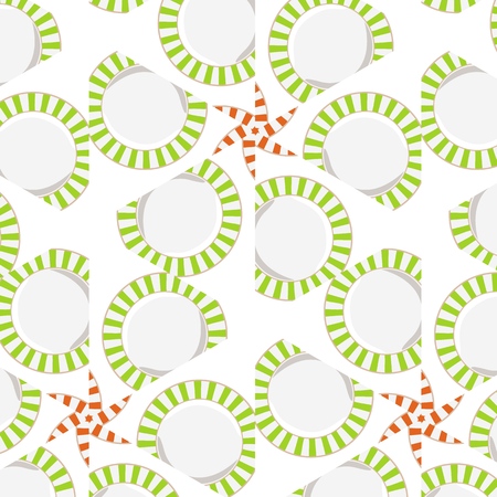 Abstract background pattern with pink and blue plates. Baby motifs patterns for play.のイラスト素材