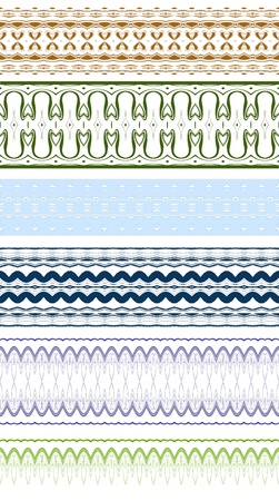 Floral Curbs elementsのイラスト素材