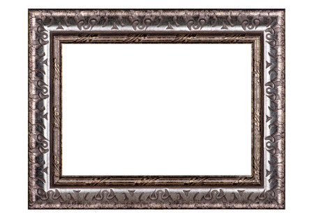 Empty silver frame.の写真素材