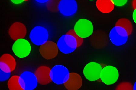 Bright colorful festive background. Blurred lightsの写真素材