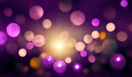 Light glow spots background blurred paintingの素材