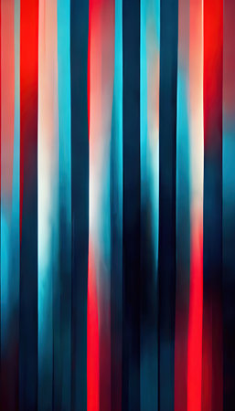Glowing stripes color glitch digital artifactsの素材