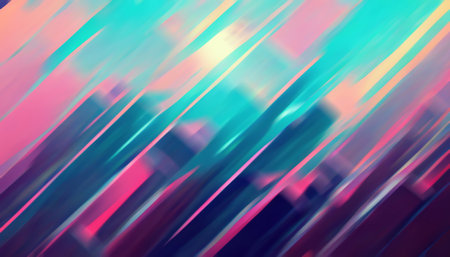 colorful strokes. abstract painting. digital pattern. Gradient blurred composition of blue green pink smearing lines illustration background.の素材
