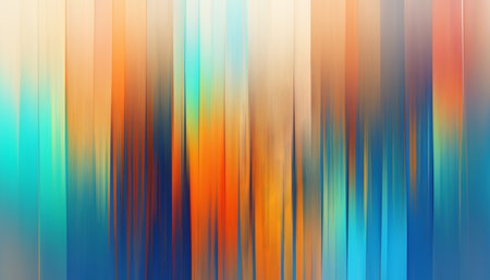 blurred art. digital painting. abstract pattern. Creative smearing graphic illustration of blue orange green gradient stroke composition background.の素材