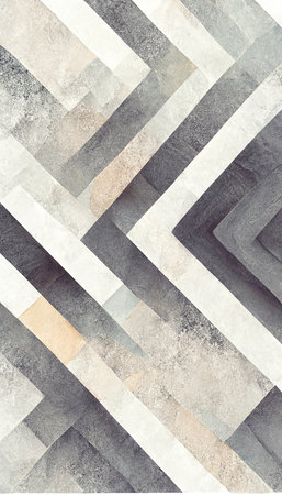 geometric pattern. abstract background. color block. Defocused beige gray white uneven grain texture lines decorative design collage illustration.の素材