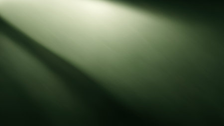 Blur glow overlay. light flare. Ray motion. Defocused dark green color radiance on black art illustration abstract background with free space.の素材