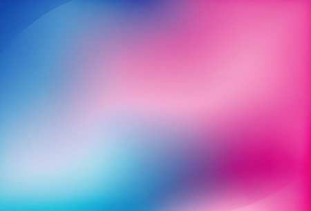 Color gradient neon background. Blur bright pink blue glow smooth texture graphic design abstract art illustration with free space.の素材