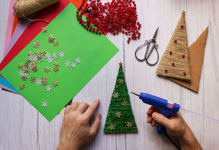 DIY Christmas tree, step by step instructions