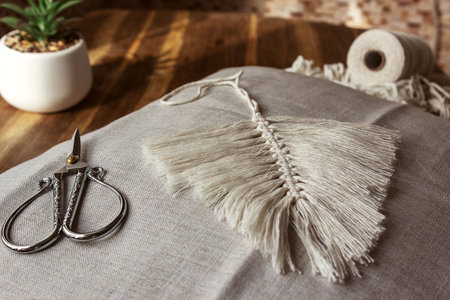 black paper bats and spiders on gray background, modern minimal design, halloween card.の写真素材