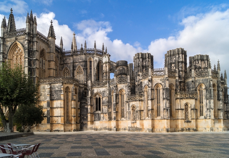 Gothic medieval Batalha Dominican Monastery,Portugal.の写真素材