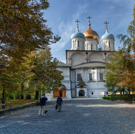 Moscow, Russia, October 03 2020 Novospassky monastery in Moscowのeditorial素材