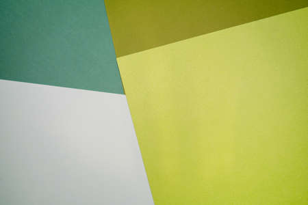 Abstract paper background green and aqua colors and geometric shape.の写真素材