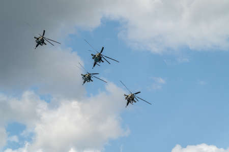 Zhukovsky, Russia-July 23, 2021: MAKS-2021 International Air Show, an exhibition of aircraft and...
