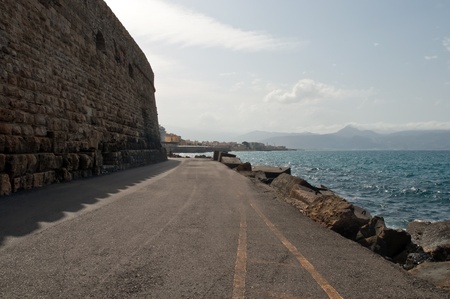 The wall of an ancient fortress .の写真素材
